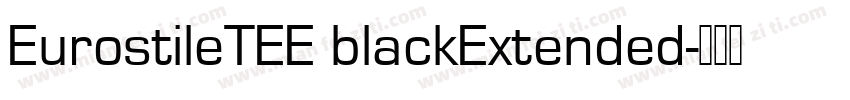 EurostileTEE blackExtended字体转换
